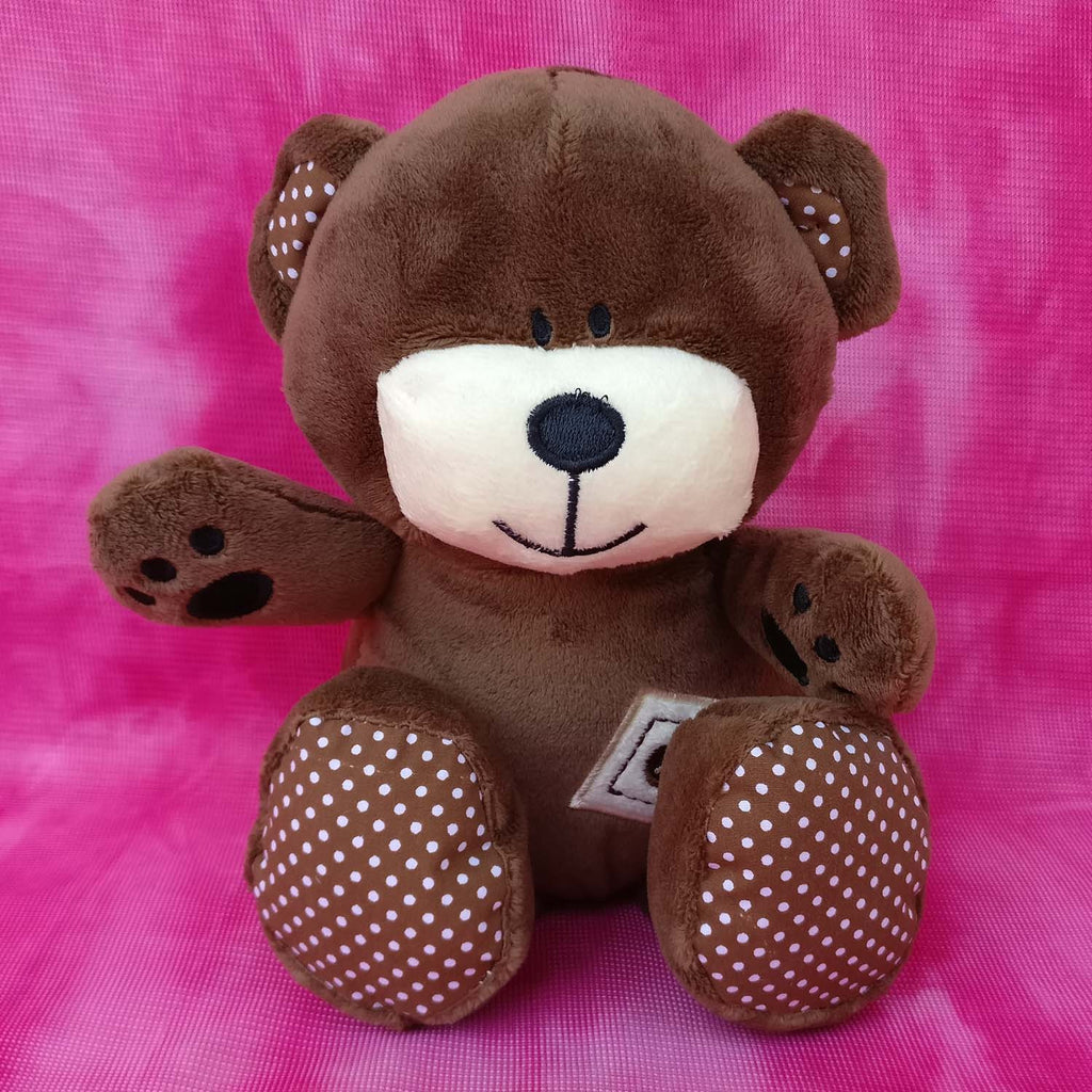 Polka Dotted Brown Bear 20 cm - Chirukaanuka