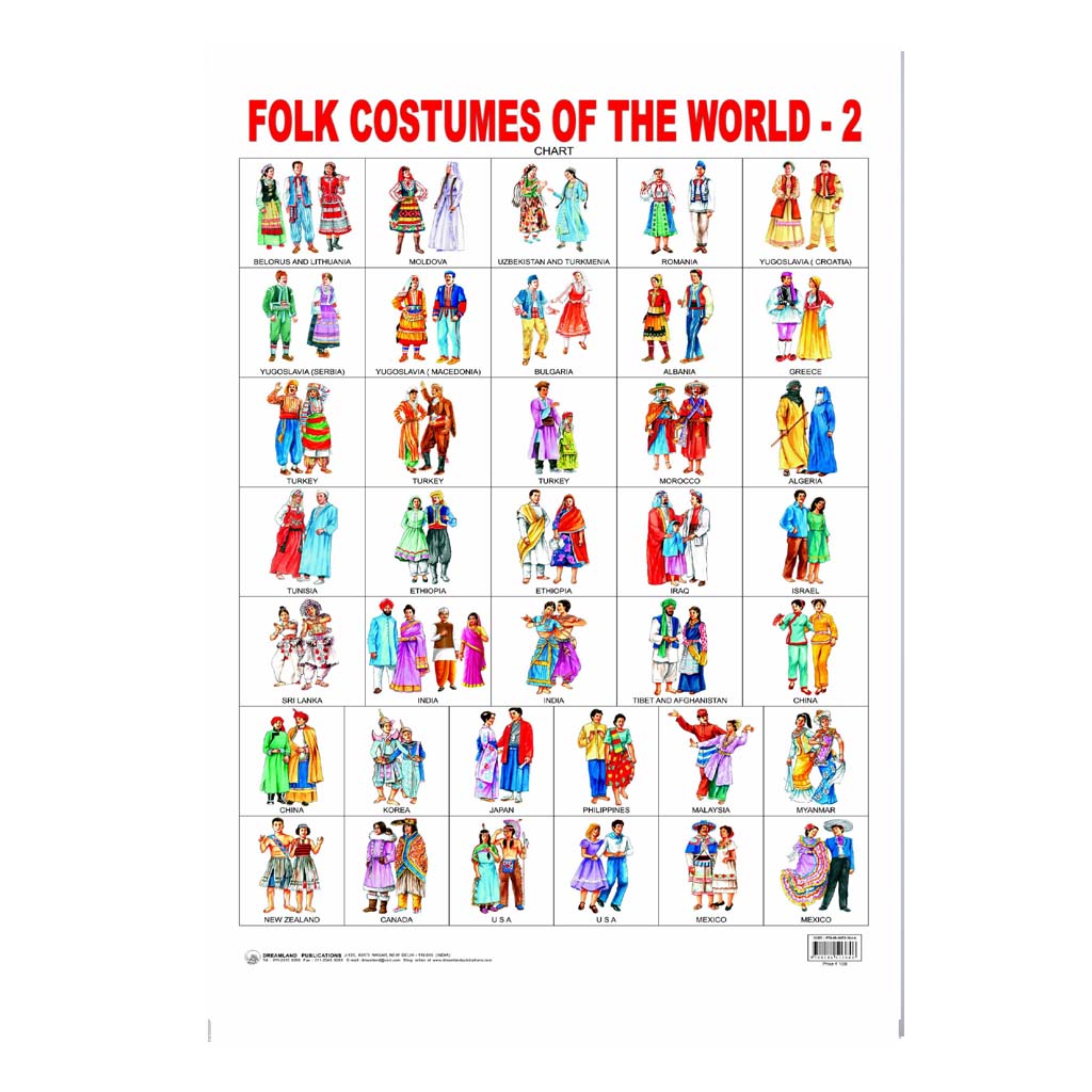 Folk Costumes Of The World (Early Learning Chart) -2