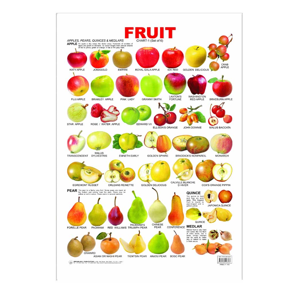 Fruit -1 (Earlt Learning Chart)