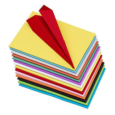 100 Pcs Color Sheets - Art and Craft Paper A4 Size