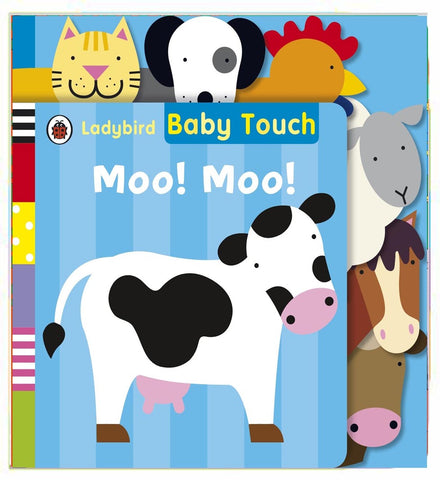 Baby Touch: Moo! Moo! Tab Book Board Book (English)