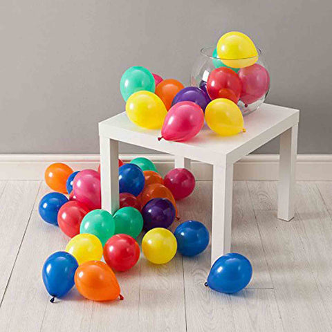 Multicolor 5" Inch Small Size Balloons (Pack of 100) - Chirukaanuka