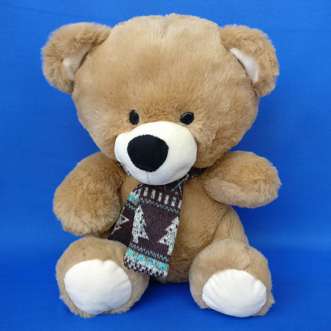 Brown Bear With Muffler 30 cm - Chirukaanuka