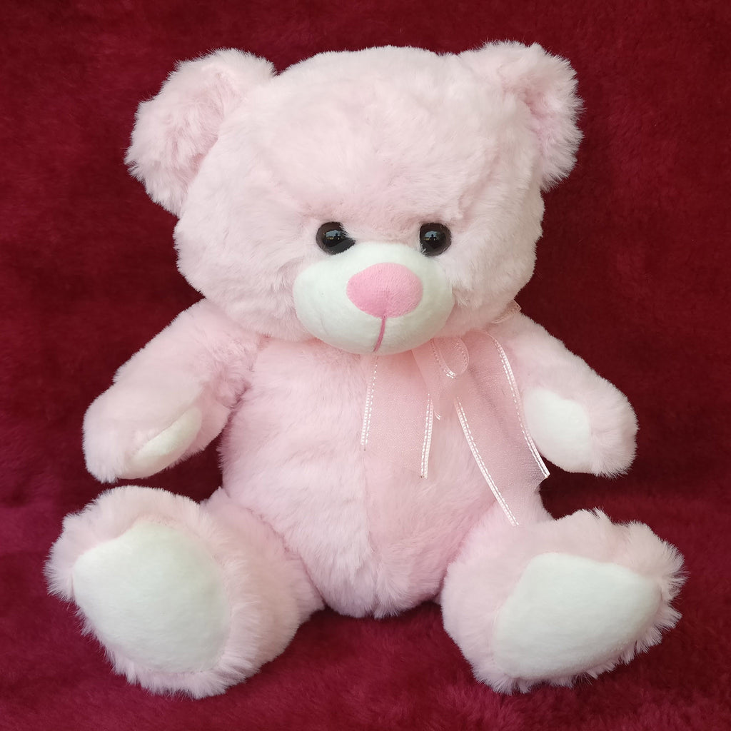Cute Smiley Pink Bear 26 cm - Chirukaanuka
