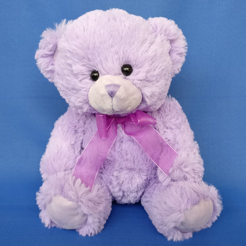 Soft Purple Teddy Bear 24 cm - Chirukaanuka