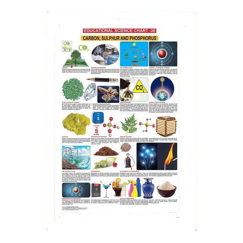 Carbon, Sulphur And Phosphorus (Early Learning Chart)