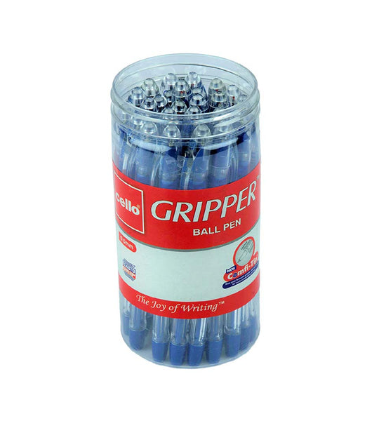 Cello Gripper Ball Pen (25 Pens Jar - Blue)