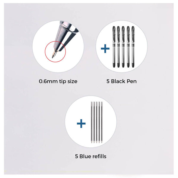 Cello Maxriter Ball Pens (Jar with 20 Blue Pens + 5 Black Pens + 5 Blue Refills)
