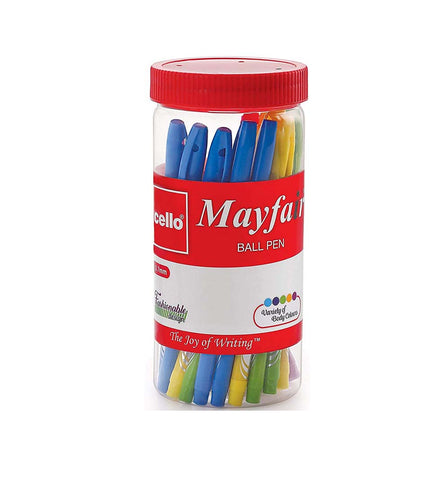 Cello Mayfair Ball Point Pen (25 Pens Jar - Blue)