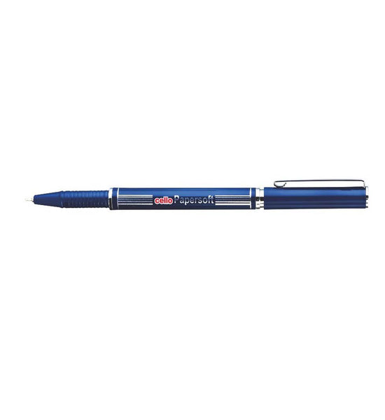 Cello Papersoft Ball Pen (Pack of 10 pens - Blue)