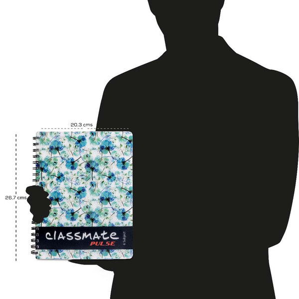 Classmate Soft Cover Pulse 6 Subject Spiral Binding Notebook