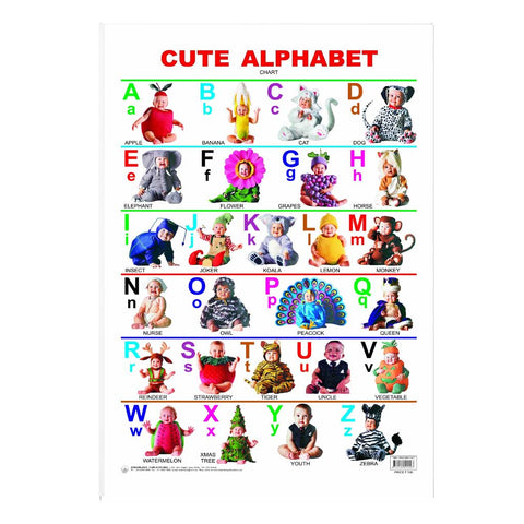 Cute Alphabet (Early Learning Chart)