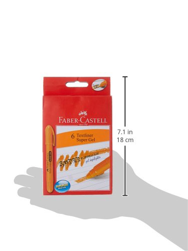Faber-Castell Gel Textliner - Pack of 6 (Orange)