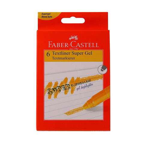 Faber-Castell Gel Textliner - Pack of 6 (Orange)