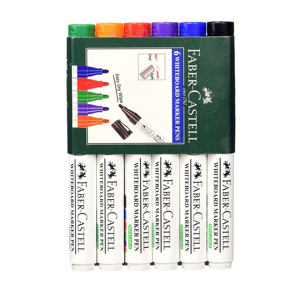 Faber-Castell Whiteboard Market - Pack of 6 (Assorted)