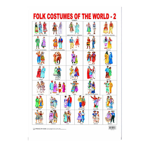 Folk Costumes Of The World (Early Learning Chart) -2