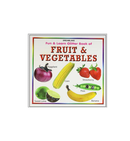 Fun And Learn Glitter - Fruit And Vegetables (English)