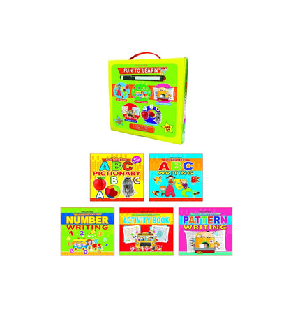 Fun to Learn- A Pack of 5 Books (With Marker Pen) (English)