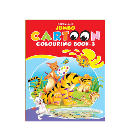 Jumbo Cartoon Colouring Book - 3 (English)