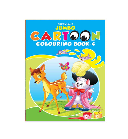 Jumbo Cartoon Colouring Book - 4 (English)