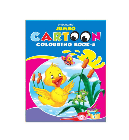 Jumbo Cartoon Colouring Book - 5 (English)