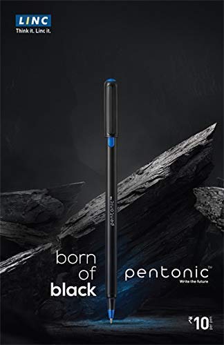 Linc Pentonic Gel Pen (Pack of 10, Blue Ink)