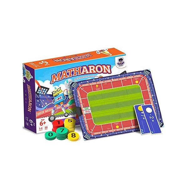 Matharon - Maths Board Game | Addition, Subtraction, Multiplication, Division (Ages 5-10 yr)