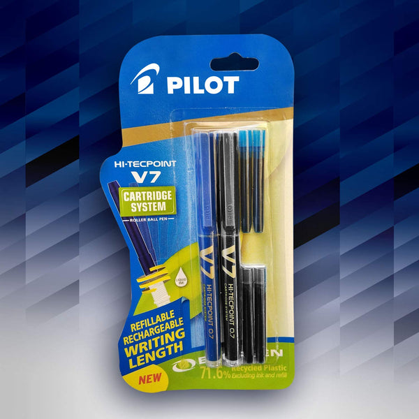 Pilot V7 Hi-tecpoint Pens With Cartridge