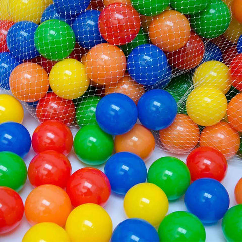 Plastic Color Balls - 8 cm Diameter Similar Size of Cricket Ball - Chirukaanuka