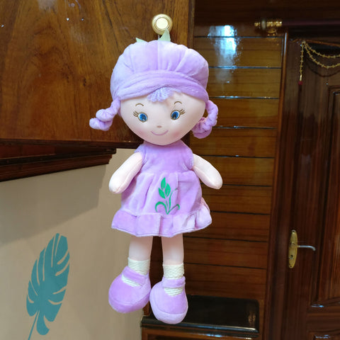 Baby Girl Plush Doll Violet 36 cm - Chirukaanuka