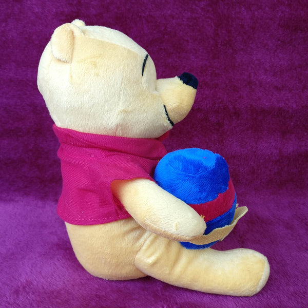 Winnie The Pooh With Honey Pot 25 cm - Chirukaanuka