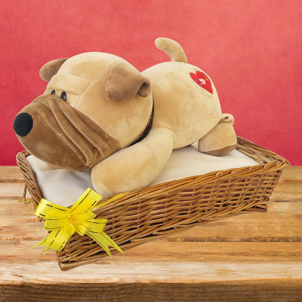 Pug Dog Cream 14 Inch - Chirukaanuka