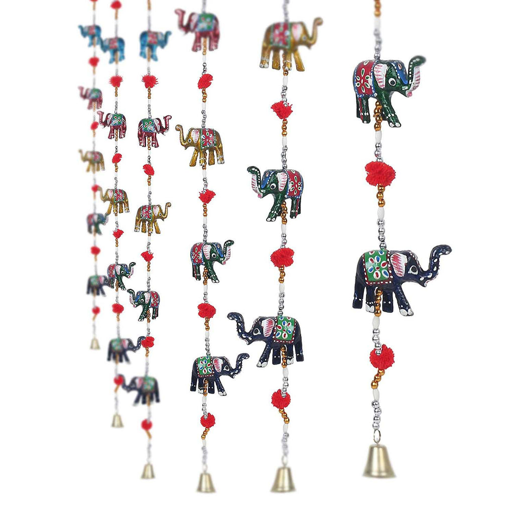 Rajasthani Elephant Door Hanging Home Decor- Set of 2 - Chirukaanuka