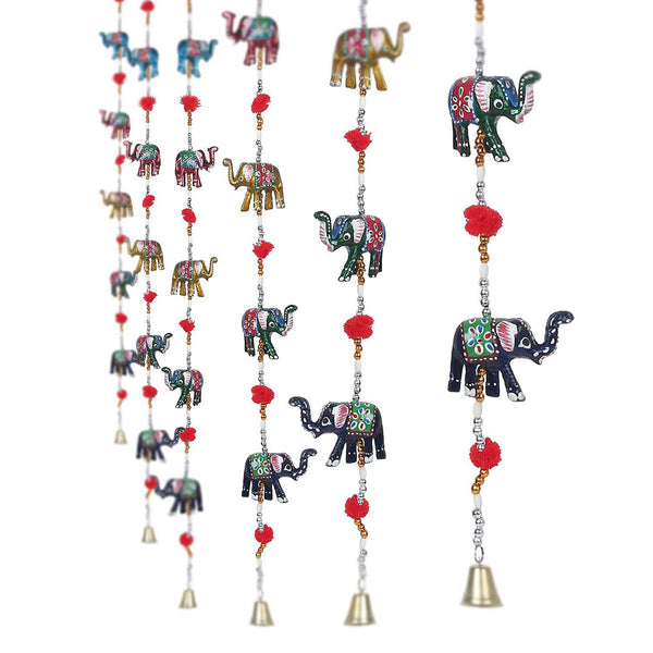Rajasthani Elephant Door Hanging Home Decor- Set of 2 - Chirukaanuka