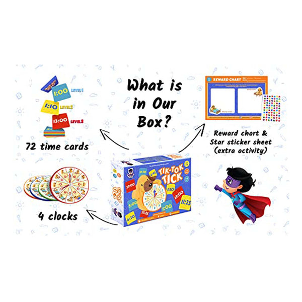 Tik Tok Tick Board Game | Read a Clock Games (Ages 5-12 yr)