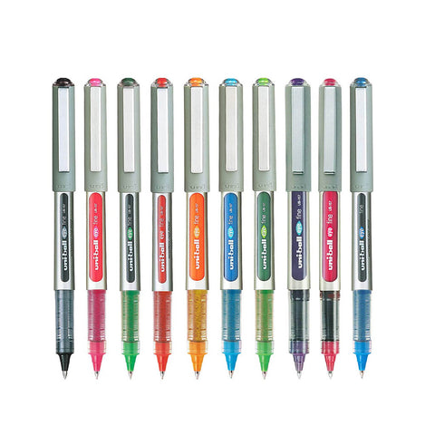 Uni Ball Eye UB157 Roller Pen (Assorted Color, Pack of 10)