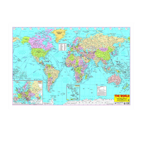 World Political Map (Early Learning Chart)