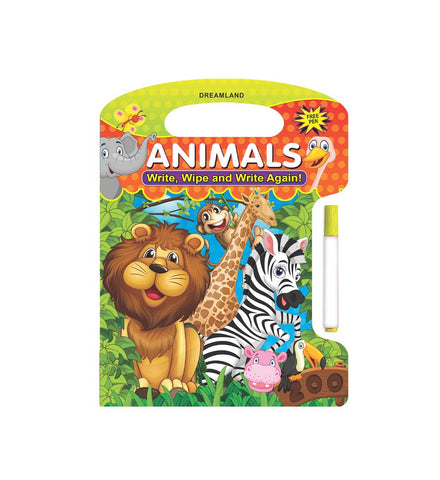 Write and Wipe Book - Animals (English)