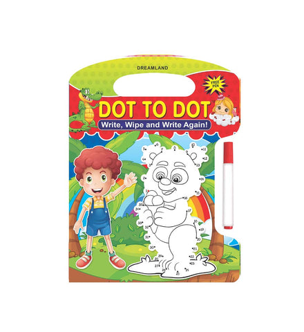 Write and Wipe Book - Dot to Dot (English)