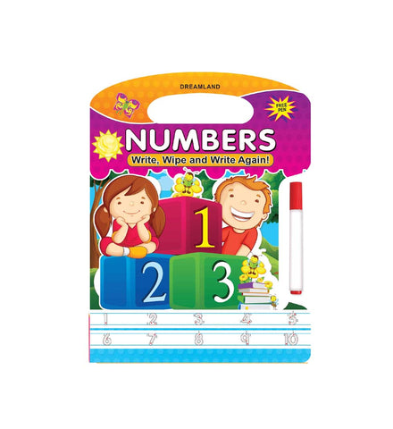Write and Wipe Book - Numbers