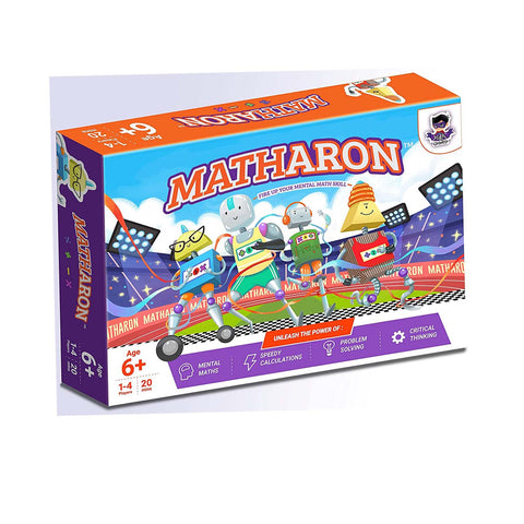 Matharon - Maths Board Game | Addition, Subtraction, Multiplication, Division (Ages 5-10 yr)