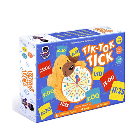 Tik Tok Tick Board Game | Read a Clock Games (Ages 5-12 yr)
