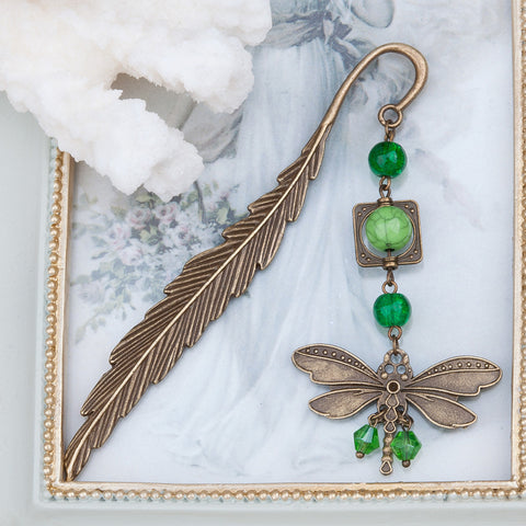 DoreenBeads Dragonfly Animal Antique Bookmark - Chirukaanuka