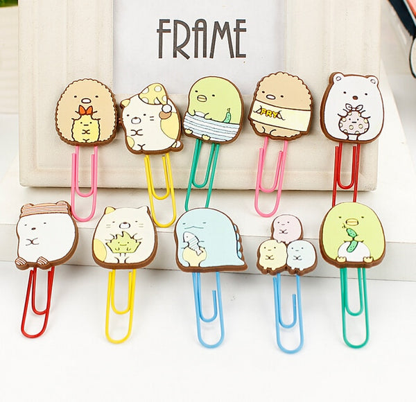 Cute Summiko Gurashi Paper Clip Bookmark - Chirukaanuka