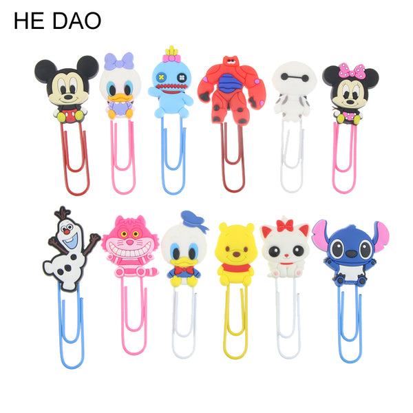 Cute Cartoon Characters Paper Clip Bookmark - Chirukaanuka