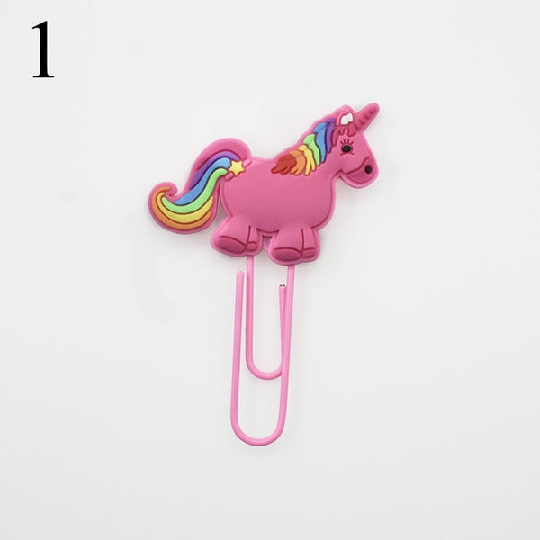 Creative Unicorn Bookmark Paper Clip - Chirukaanuka