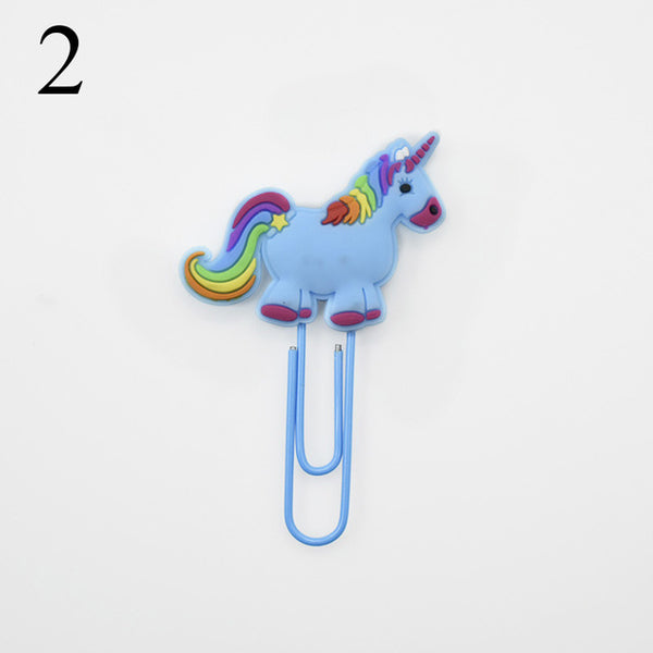 Creative Unicorn Bookmark Paper Clip - Chirukaanuka