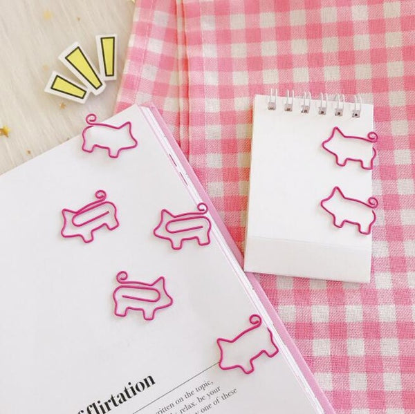Sweet Pink Flamingo Bookmark Paper Clip - Chirukaanuka
