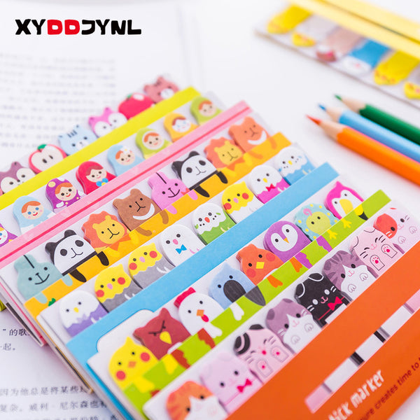 Creative Cute Animal Sticky Paper Bookmark - Chirukaanuka