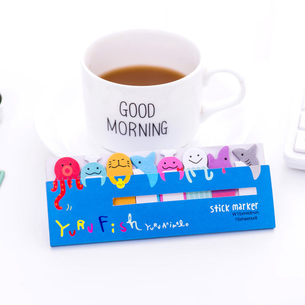 Creative Cute Animal Sticky Paper Bookmark - Chirukaanuka